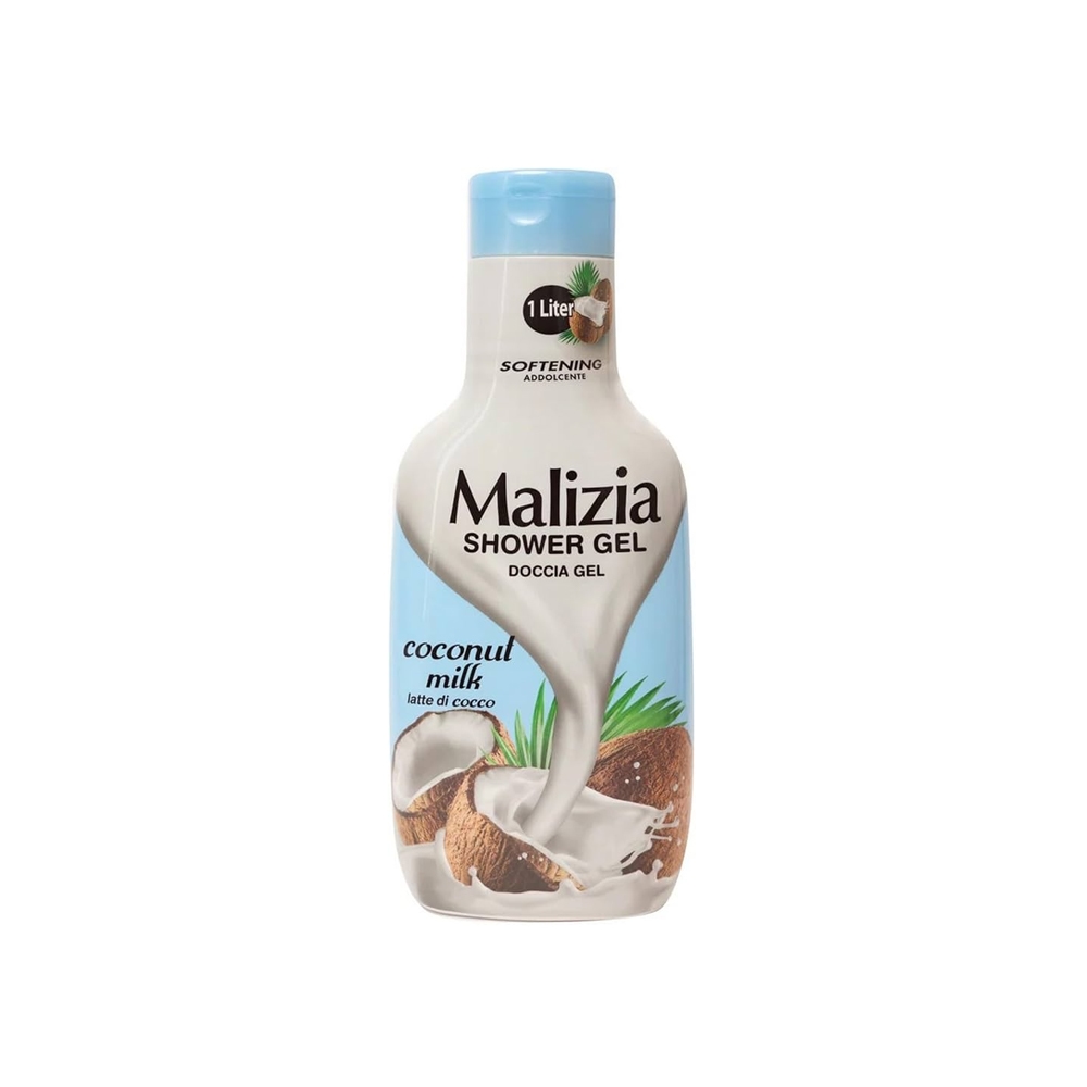ژل شستشوی بدن مالزیا مدل coconut milk حاوی شیر نارگیل مناسب انواع پوست حجم 1000 میل