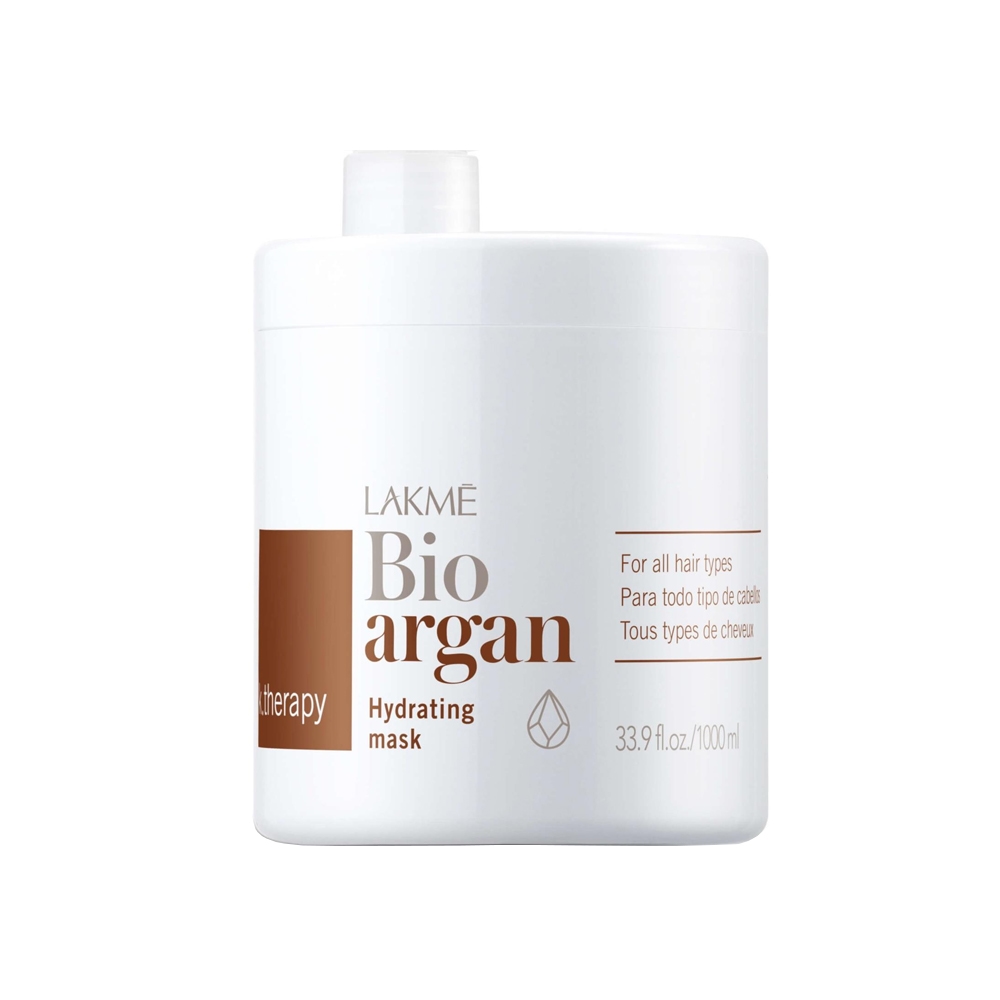 ماسک آبرسان لاکمه سری k.therapy مدل Bio argan حاوی روغن آرگان مناسب انواع مو حجم 1000 میل