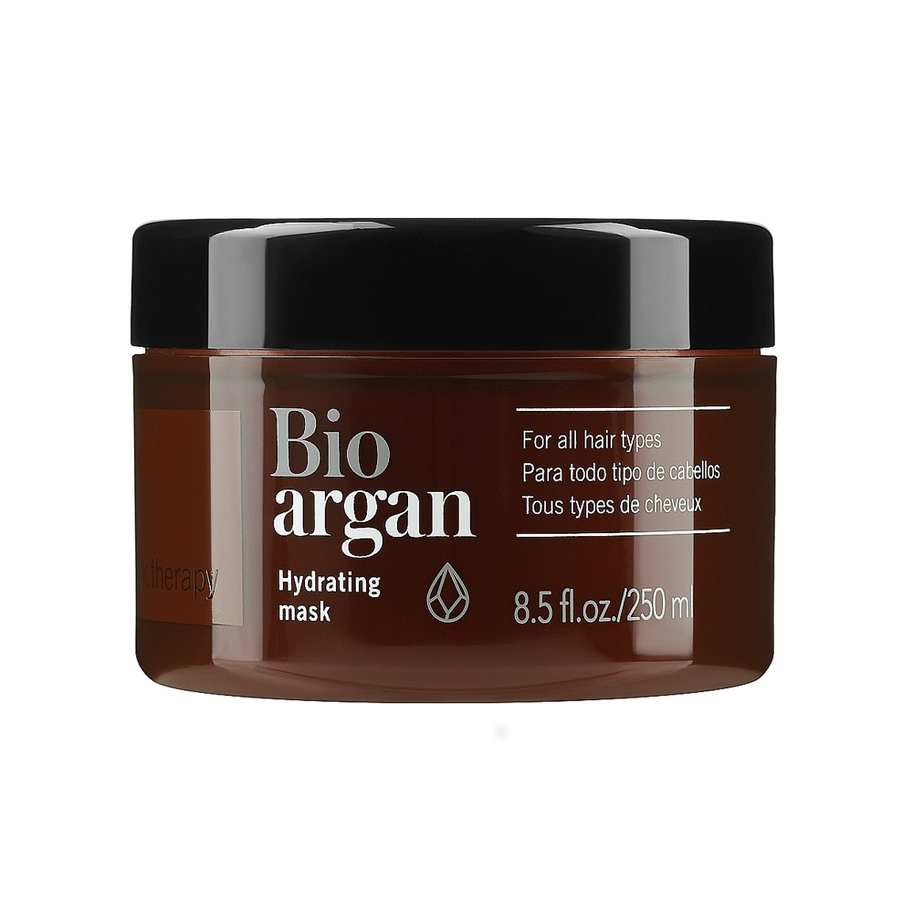 ماسک آبرسان لاکمه سری k.therapy مدل Bio argan حاوی روغن آرگان مناسب انواع مو حجم 250 میل