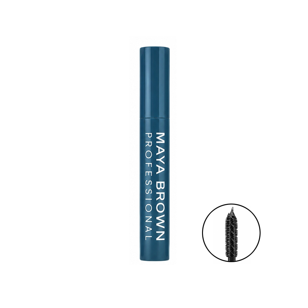 ریمل ژله ای رنگی مایا براون مدل VOLUME UP شماره 500 رنگ سبز کله غازی حجم 12 میل