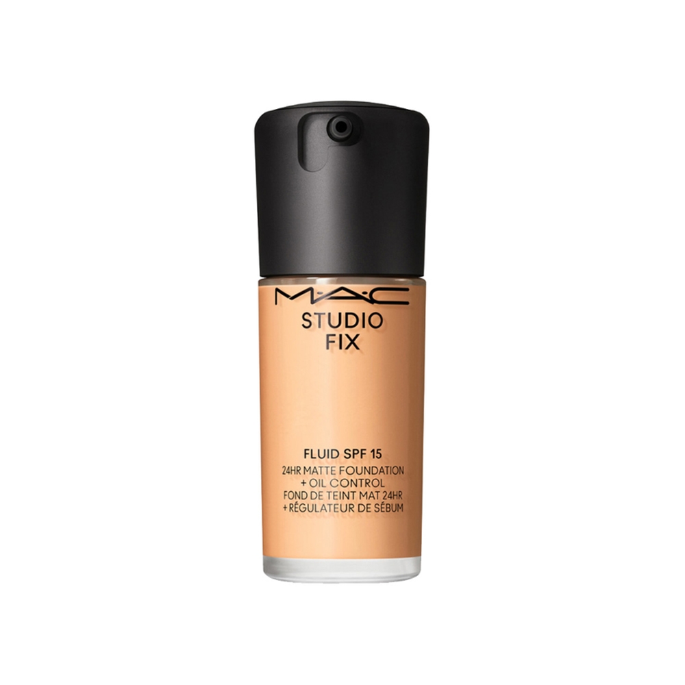 کرم پودر مات و کنترل کننده چربی 24 ساعته مک مدل STUDIO FIX FLUID شماره NC20 رنگ بژ طبیعی حجم 30 میل