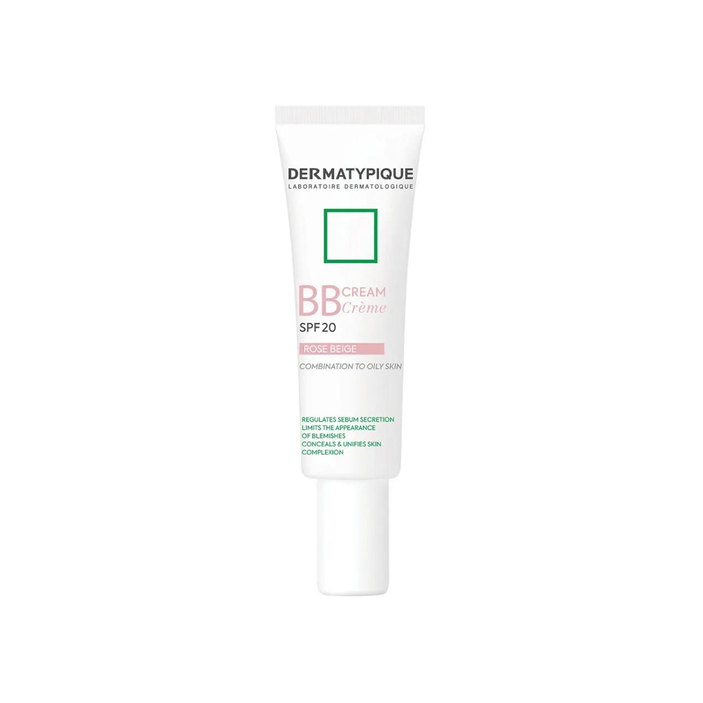 بی بی کرم SPF 20 درماتیپیک مدل Sebotypique رنگ رز بژ مناسب پوست مختلط تا چرب حجم 30 میل