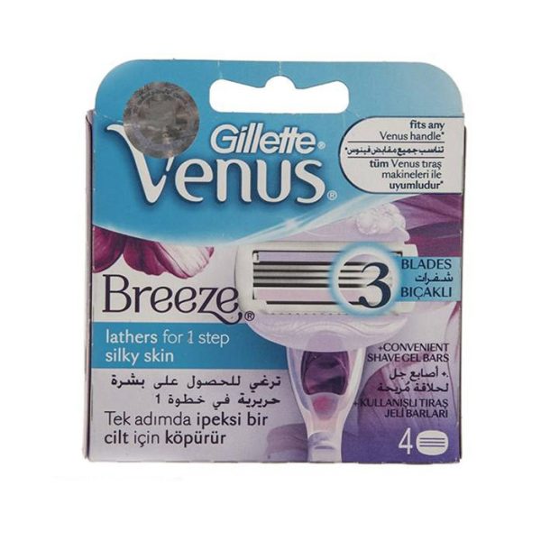 تیغ یدک ‏4 عددی ژیلت مدل Venus Breeze