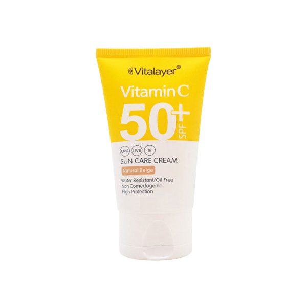 کرم ضد آفتاب رنگی SPF50+ حاوی ویتامین C ویتالایر 40 میل