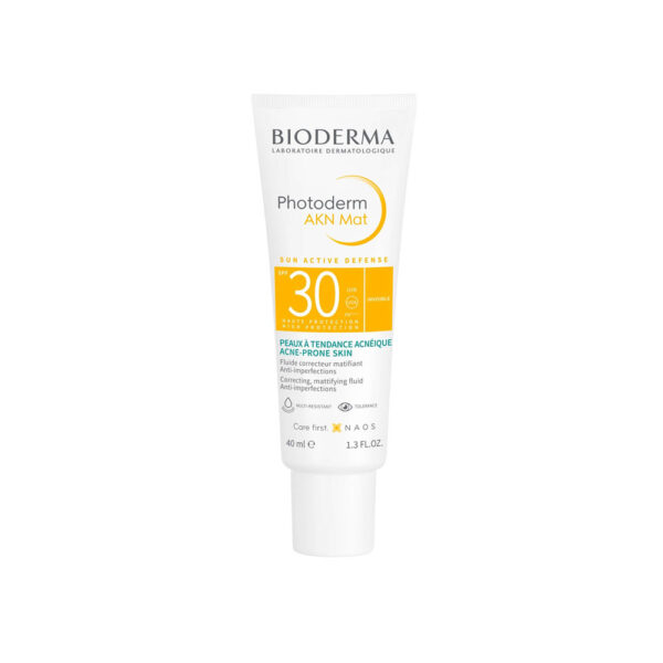 Bioderma Photoderm AKN Mat Sun Active Defense SPF30, Invisible, 40 ml