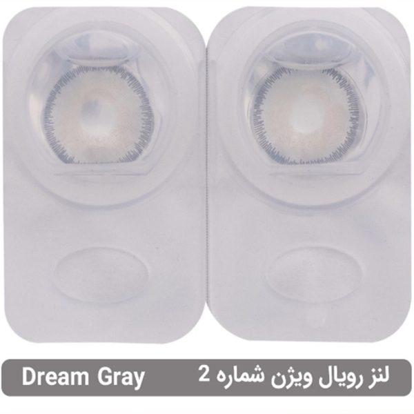 لنز چشم رويال ويژن مدل دايلی شماره 2 - Dream Gray خاکستری متوسط دور دار