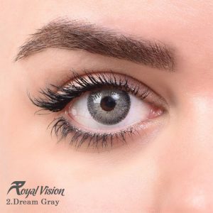 لنز چشم رويال ويژن مدل دايلی شماره 2 - Dream Gray خاکستری متوسط دور دار