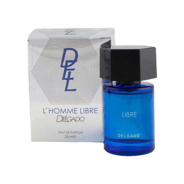 عطر جیبی مردانه دلگادو مدل LHOMME LIBRE حجم 25 میل