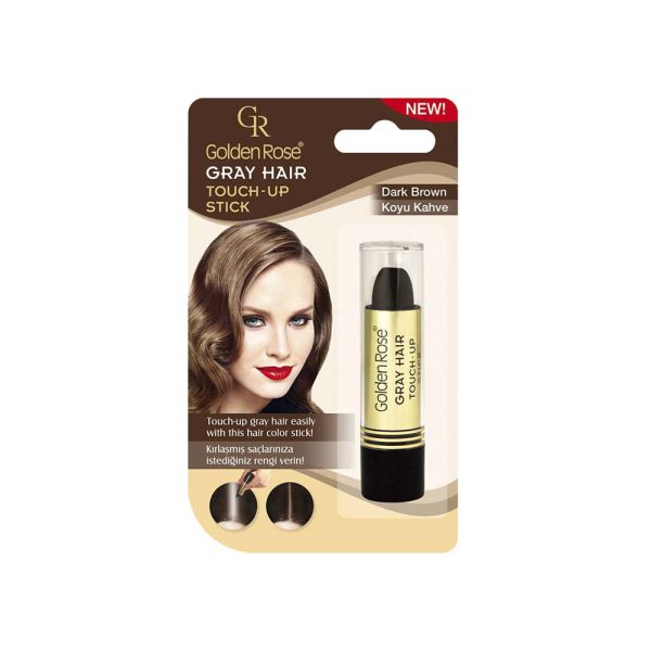 کاور استیک مو گلدن رز مدل Touch-Up رنگ Dark Brown