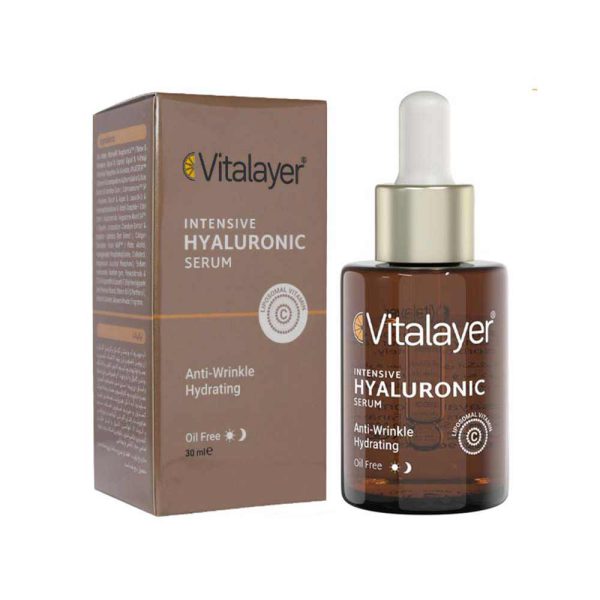 سرم آبرسان و ضد چروک پوست ویتالایر مدل HYALURONIC حجم 30 میل