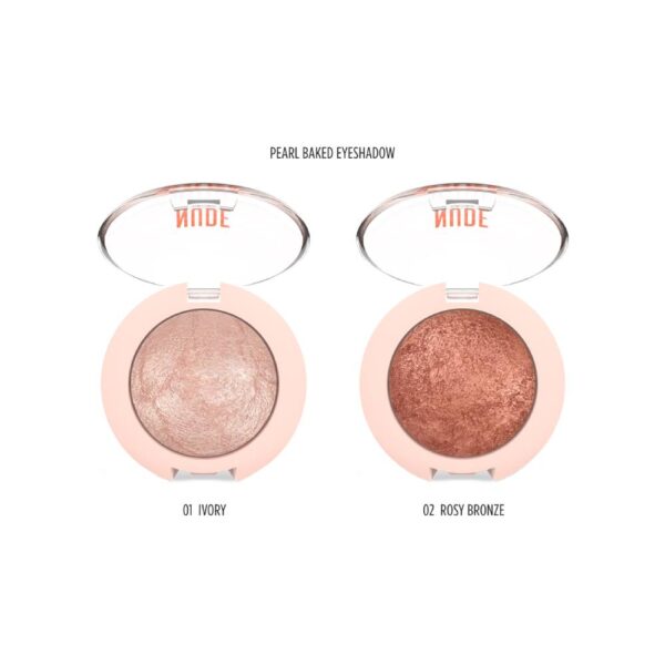 سایه چشم براق مرواریدی گلدن رز مدل NUDE LOOK شماره 02 رنگ ROSY BRONZE وزن 2.5 گرم