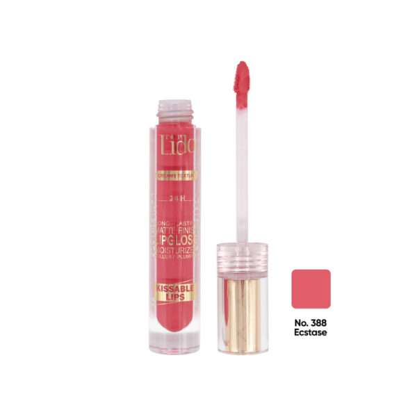 رژ لب مایع کرمی تاپ لیدو مدل KISSABLE LIPS شماره 388 رنگ Ecstase حجم 5.5 میل