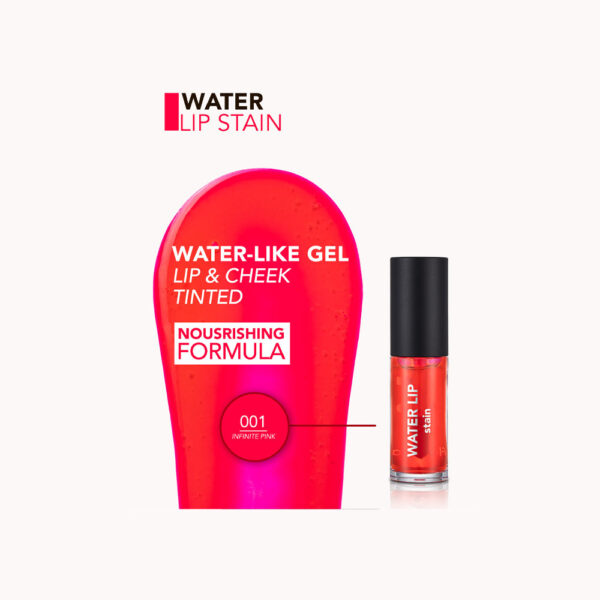 تینت لب فلور مار مدل Water Lip شماره 001 رنگ infinite pink وزن 18 گرم