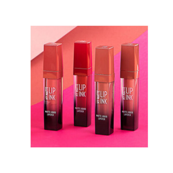 لاک لب مات گلدن رز مدل MY MATTE LIP INK شماره 01 رنگ کالباسی روشن حجم 5 میل