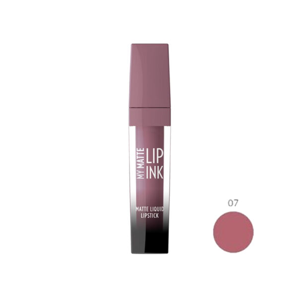 لاک لب مات گلدن رز مدل MY MATTE LIP INK شماره 07 رنگ ارکیده حجم 5 میل