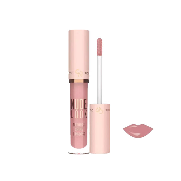 رژ لب مایع براق گلدن رز مدل NUDE LOOK شماره 02 رنگ PINKY NUDE حجم 4.5 میل