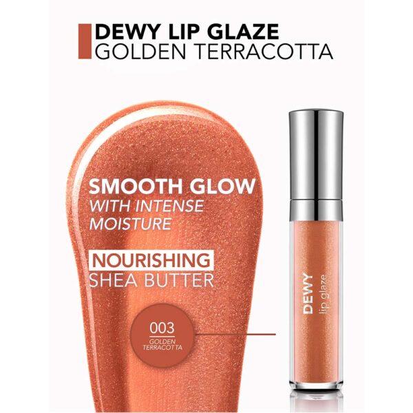 رژ لب مایع شاین فلور مار مدل DEWY LIP GLAZE شماره 02 رنگ Light Beige حجم 4.5 میل