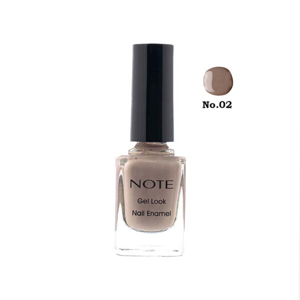 لاک ژل نوت مدل Nail Enamel شماره 02 رنگ CAFFE LATTE حجم 9 میل