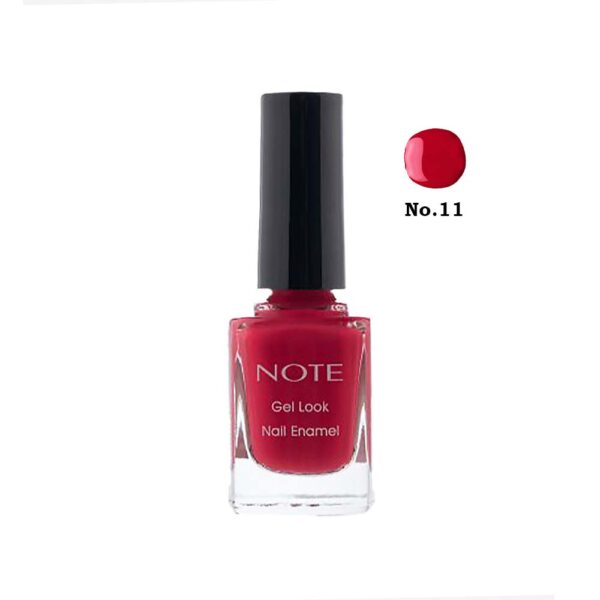 لاک ژل نوت مدل Nail Enamel شماره 11 رنگ REDISH ORANGE LOVE حجم 9 میل