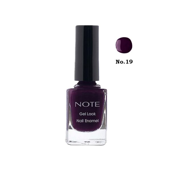 لاک ژل نوت مدل Nail Enamel شماره 19 رنگ DEEP PLUM حجم 9 میل