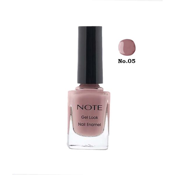 لاک ژل نوت مدل Nail Enamel شماره 05 رنگ PINKISH NUDE حجم 9 میل