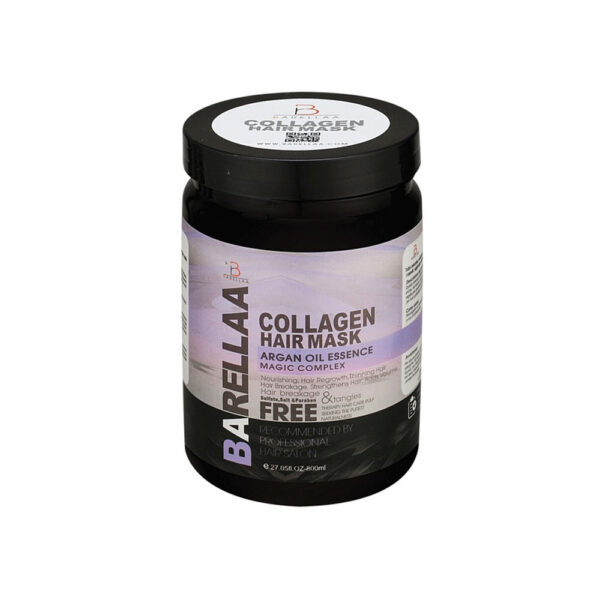 ماسک مو فاقد سولفات بارلا مدل COLLAGEN مناسب موهای شکننده و گره خورده حجم 800 میل