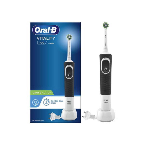 ORAL-B VITALITY 100 CROSS ACTION BLACK ELECTRIC TOOTHBRUSH