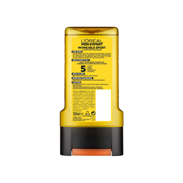 L'OREALMEN EXPERT INVINCIBLE SPORT SHOWER GEL 300ML