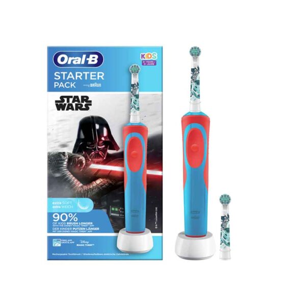 مسواک کودک پسرانه برقی اورال بی سری STARTER PACK مدل STAR WARS