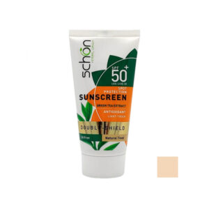 SCHON Double Shield Tined Sunscreen SPF50+, Natural Tinted, 50ml 