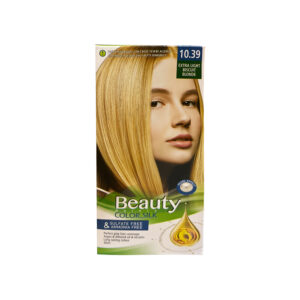 کیت رنگ مو زنانه فاقد سولفات و آمونیاک بیوتی شماره 10.39 رنگ EXTRA LIGHT BISCUIT BLONDE (بلوند بیسکویتی خیلی روشن) حجم 80 میل + اکسیدان 120 میل