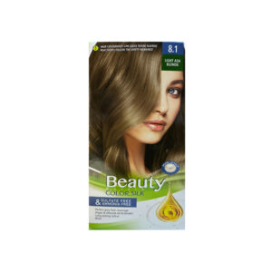 کیت رنگ مو زنانه فاقد سولفات و آمونیاک بیوتی شماره 8.1 رنگ LIGHT ASH BLONDE (بلوند خاکستری روشن) حجم 80 میل + اکسیدان 120 میل