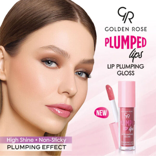 رژ لب مایع گلدن رز مدل PLUMPED شماره 207