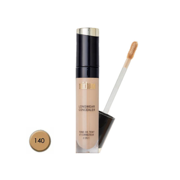 کانسیلر ماندگار SPF10 میچانو مدل 2in1 شماره 140 رنگ LIGHT BEIGE حجم 6 میل