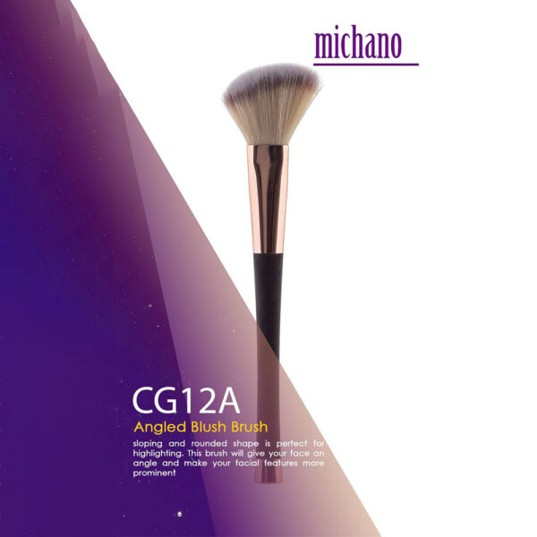 براش سرکج رژگونه میچانو مدل angled blush brush کد CG12A