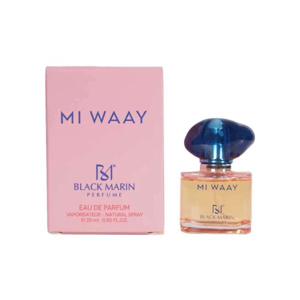 عطر کیفی زنانه بلک مارین مدل MI WAY رایحه مای وی جورجیو آرمانی حجم 25 میل