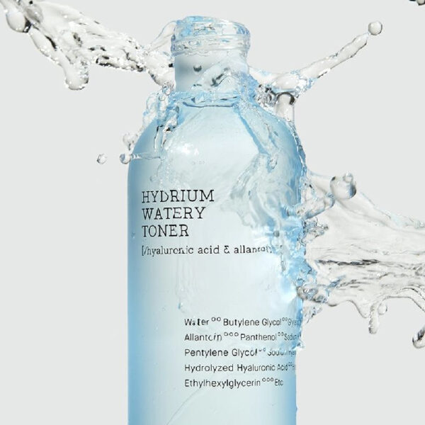 تونر آبرسان کوزارکس هیدریوم مدل HYDRIUM WATERY TONER حاوی هیالورونیک اسید و آلانتوئین مناسب انواع پوست حجم 150میل