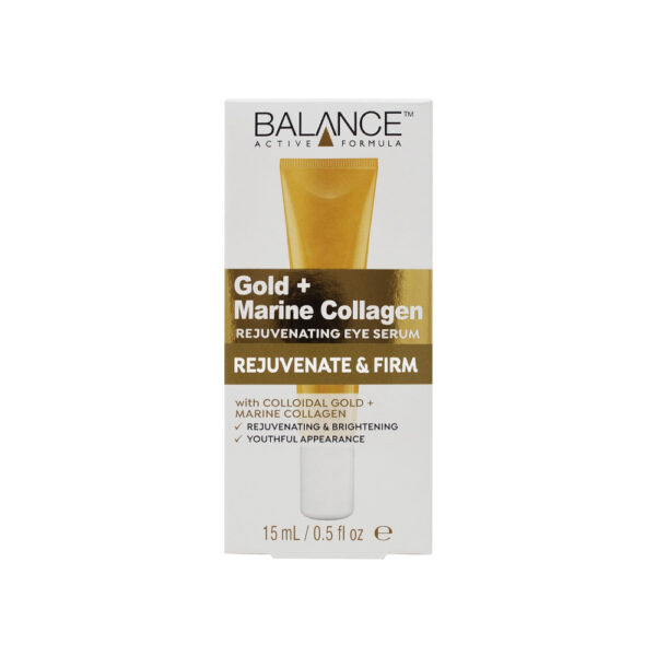 سرم دور چشم ضد چروک بالانس مدل Gold + Marine Collagen حاوی کلاژن دریایی مناسب انواع پوست حجم 15 میل